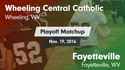 Matchup: Wheeling Central Cat vs. Fayetteville  2016