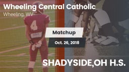 Matchup: Wheeling Central Cat vs. SHADYSIDE,OH H.S. 2018