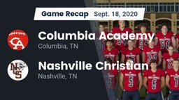 Recap: Columbia Academy  vs. Nashville Christian  2020