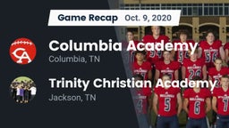 Recap: Columbia Academy  vs. Trinity Christian Academy  2020