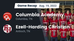 Recap: Columbia Academy  vs. Ezell-Harding Christian  2022