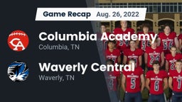 Recap: Columbia Academy  vs. Waverly Central  2022