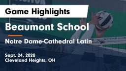 Beaumont School vs Notre Dame-Cathedral Latin  Game Highlights - Sept. 24, 2020
