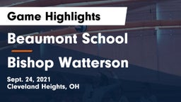 Beaumont School vs Bishop Watterson  Game Highlights - Sept. 24, 2021