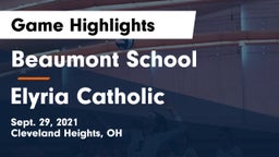 Beaumont School vs Elyria Catholic  Game Highlights - Sept. 29, 2021
