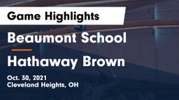 Beaumont School vs Hathaway Brown  Game Highlights - Oct. 30, 2021