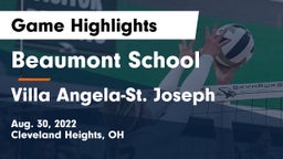 Beaumont School vs Villa Angela-St. Joseph  Game Highlights - Aug. 30, 2022