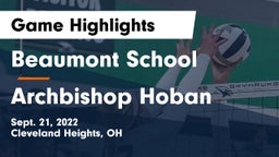 Beaumont School vs Archbishop Hoban  Game Highlights - Sept. 21, 2022