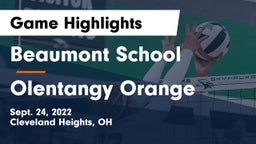 Beaumont School vs Olentangy Orange  Game Highlights - Sept. 24, 2022