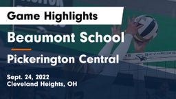 Beaumont School vs Pickerington Central  Game Highlights - Sept. 24, 2022