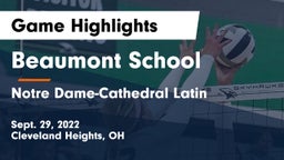 Beaumont School vs Notre Dame-Cathedral Latin  Game Highlights - Sept. 29, 2022