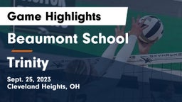 Beaumont School vs Trinity  Game Highlights - Sept. 25, 2023