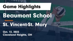 Beaumont School vs St. Vincent-St. Mary  Game Highlights - Oct. 12, 2023