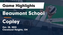 Beaumont School vs Copley  Game Highlights - Oct. 28, 2023