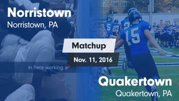 Matchup: Norristown vs. Quakertown  2016