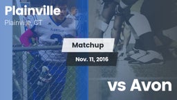 Matchup: Plainville vs. vs Avon  2016