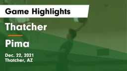 Thatcher  vs Pima  Game Highlights - Dec. 22, 2021