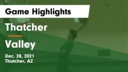 Thatcher  vs Valley   Game Highlights - Dec. 28, 2021