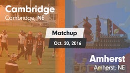 Matchup: Cambridge High vs. Amherst  2016