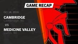 Recap: Cambridge  vs. Medicine Valley  2016