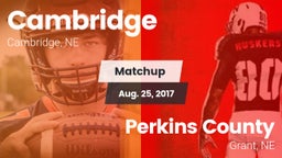 Matchup: Cambridge High vs. Perkins County  2017