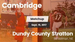 Matchup: Cambridge High vs. Dundy County Stratton  2017