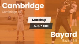 Matchup: Cambridge High vs. Bayard  2018