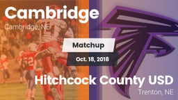Matchup: Cambridge High vs. Hitchcock County USD  2018