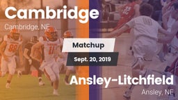 Matchup: Cambridge High vs. Ansley-Litchfield  2019