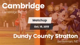 Matchup: Cambridge High vs. Dundy County Stratton  2019