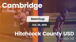 Matchup: Cambridge High vs. Hitchcock County USD  2019