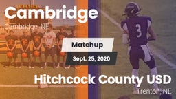 Matchup: Cambridge High vs. Hitchcock County USD  2020