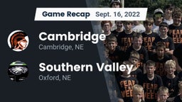 Recap: Cambridge  vs. Southern Valley  2022