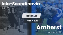 Matchup: Iola-Scandinavia vs. Amherst  2016