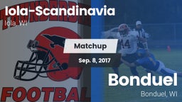 Matchup: Iola-Scandinavia vs. Bonduel  2017