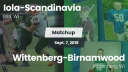 Matchup: Iola-Scandinavia vs. Wittenberg-Birnamwood  2018