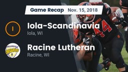 Recap: Iola-Scandinavia  vs. Racine Lutheran  2018