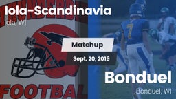 Matchup: Iola-Scandinavia vs. Bonduel  2019