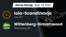 Recap: Iola-Scandinavia  vs. Wittenberg-Birnamwood  2020