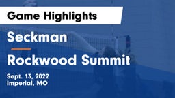 Seckman  vs Rockwood Summit  Game Highlights - Sept. 13, 2022