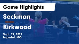 Seckman  vs Kirkwood  Game Highlights - Sept. 29, 2022