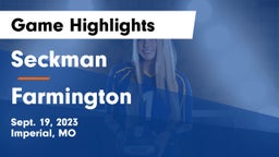 Seckman  vs Farmington  Game Highlights - Sept. 19, 2023