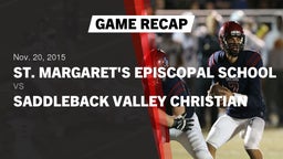 Recap: St. Margaret's Episcopal School vs. Saddleback Valley Christian  2015