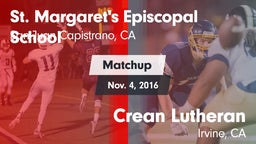 Matchup: St. Margaret's vs. Crean Lutheran  2016