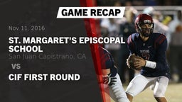 Recap: St. Margaret's Episcopal School vs. CIF First Round 2016