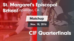 Matchup: St. Margaret's vs. CIF Quarterfinals 2016