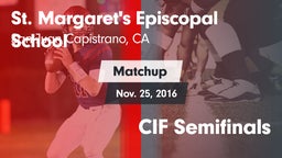 Matchup: St. Margaret's vs. CIF Semifinals 2016