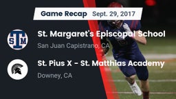 Recap: St. Margaret's Episcopal School vs. St. Pius X - St. Matthias Academy 2017