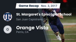 Recap: St. Margaret's Episcopal School vs. Orange Vista  2017