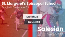 Matchup: St. Margaret's vs. Salesian  2018